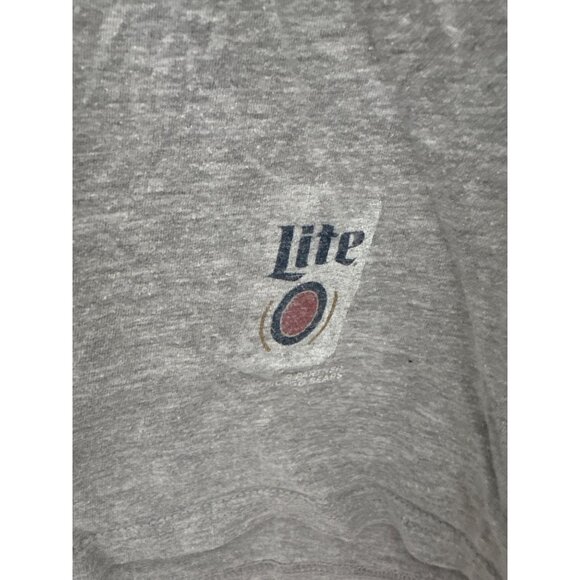 Miller Lite Mens Chicago Bears Est 1920 Gray T-Shirt Size XL - Picture 2 of 3